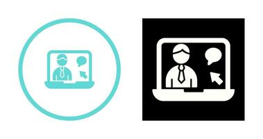 Online Interview Vector Icon