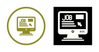 Online Job Vector Icon