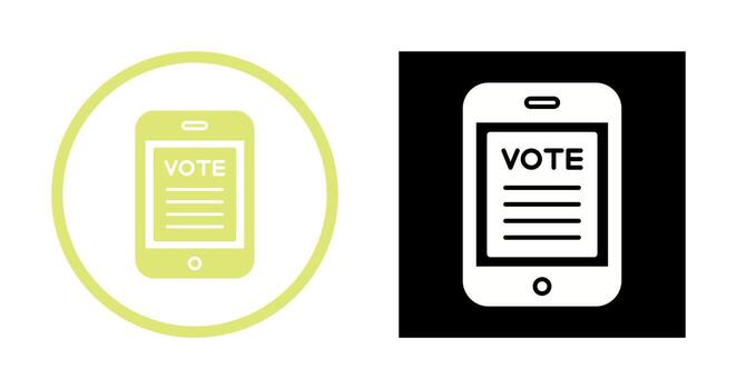 icono de vector de voto