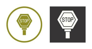 icono de vector de señal de stop