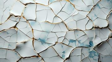 Seamless broken cracks HD texture background. Highly Detailed. AI Generative photo