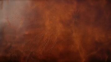 Vintage Leather HD texture background Highly Detailed Copy Space AI Generative photo
