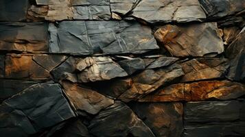 Rugged mountain rocks solid earthy HD texture background Highly Detailed AI Generative photo