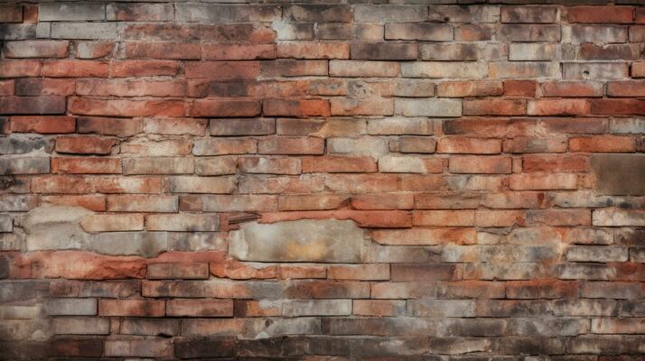 Ai generative Background of brick wall texture or brick wall