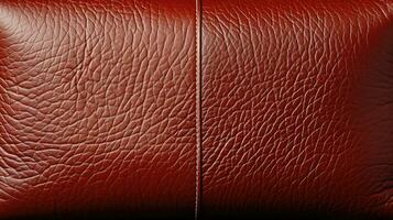 Leather classic sophisticated brown HD texture background Highly Detailed AI Generative photo