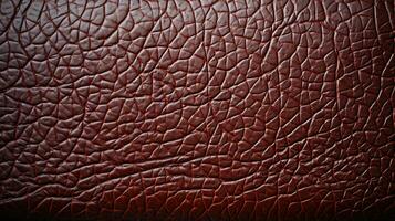 Leather classic sophisticated brown HD texture background Highly Detailed AI Generative photo