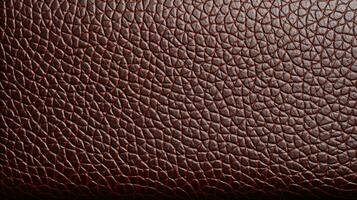 Leather classic sophisticated brown HD texture background Highly Detailed AI Generative photo