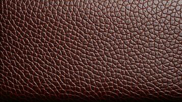 Leather classic sophisticated brown HD texture background Highly Detailed AI Generative photo