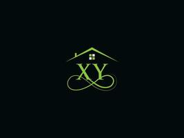 Minimalist Building Xy Logo Image, Real Estate Xy yx Logo Icon Vector