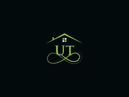 resumen edificio Utah logo vector, inicial Utah real inmuebles negocio logo vector