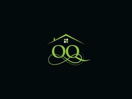 Modern Building Oq Logo Art, Luxury OQ Real Estate Logo For You vector