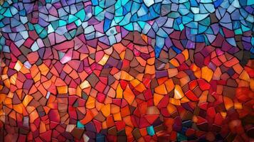 A colorful mosaic HD texture background Highly Detailed AI Generative photo