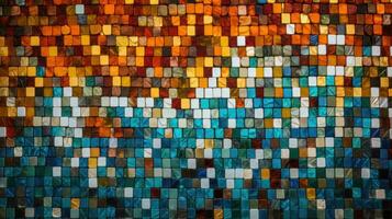 A colorful mosaic HD texture background Highly Detailed AI Generative photo