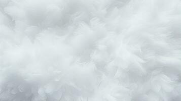 White fluffy soft wispy fibers densely packed together HD texture background Highly Detailed AI Generative photo