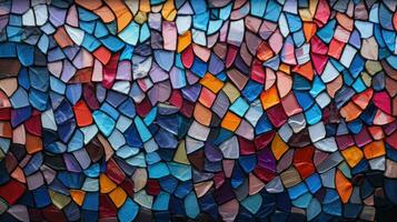 A colorful mosaic HD texture background Highly Detailed AI Generative photo