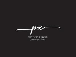 Stylish Px Signature Logo, Modern PX Logo Letter Design For You vector