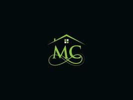 Creative Mc Building Logo, Modern Real Estate MC Logo Letter Vector