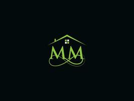 Creative Mm Building Logo, Modern Real Estate MM Logo Letter Vector