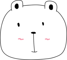 fofa Urso desenho animado doodle. png