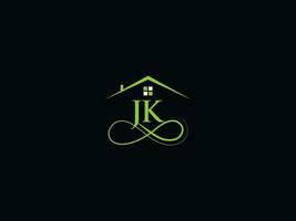moderno jk logo icono vector, monograma jk logo icono para tu edificio negocio vector