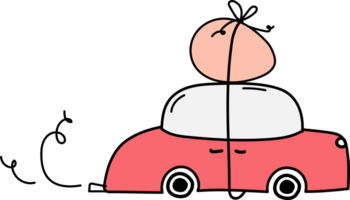 coche dibujos animados garabatear. png