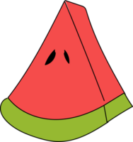 Wassermelone Karikatur Gekritzel. png