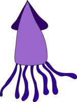 Squid cartoon doodle png