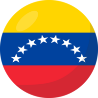 venezuela flagga cirkel 3d tecknad serie stil. png