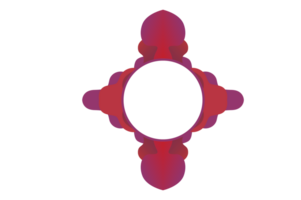 vloeistof ornament grens met transparant achtergrond png