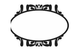 Liquid Ornament Border With Transparent Background png