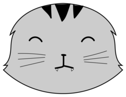carino gatto cartone animato scarabocchio png