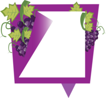 Grape banner design png