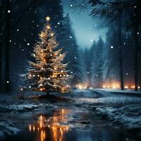 Christmas tree background photo