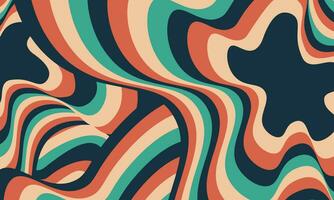 Psychedelic groovy background. vector