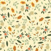 Abstract flower pattern background. Vector illustration.