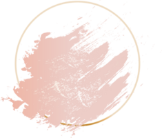 geometrisch Rose Gold Rahmen Illustration. png