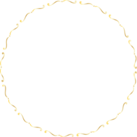 Dividers round gold frames png