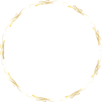 Dividers round gold frames png
