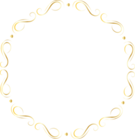 Dividers round gold frames png