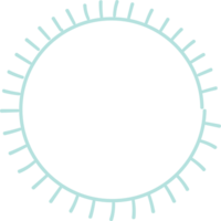 verdelers ronde kaders voor decoratie, transparant achtergrond png