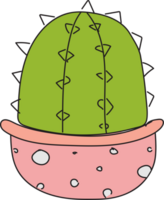 Plant pot cartoon doodle png