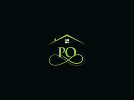 Building Po Luxury Logo, Real Estate PO Logo Icon Vector For You Business