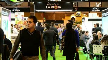People visiting Fruit Attraction in IFEMA, Madrid video