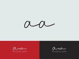 Alphabet Aa Logo Icon, Initial AA Luxury Circle Letter Logo vector