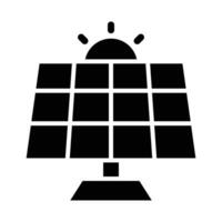Solar Panel Vector Glyph Icon For Personal And Commercial Use.