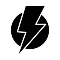 Lightning Vector Glyph Icon For Personal And Commercial Use.