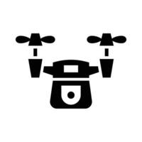 Drone Vector Glyph Icon For Personal And Commercial Use.