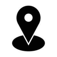 mapa puntero vector glifo icono para personal y comercial usar.