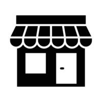 tienda vector glifo icono para personal y comercial usar.