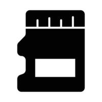SD Card Vector Glyph Icon For Personal And Commercial Use.